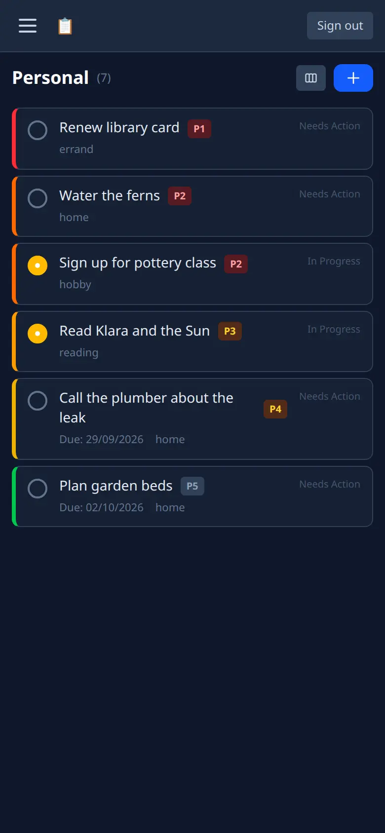 Mobile dashboard